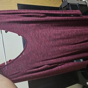 Maroon Long Sleeve Top
